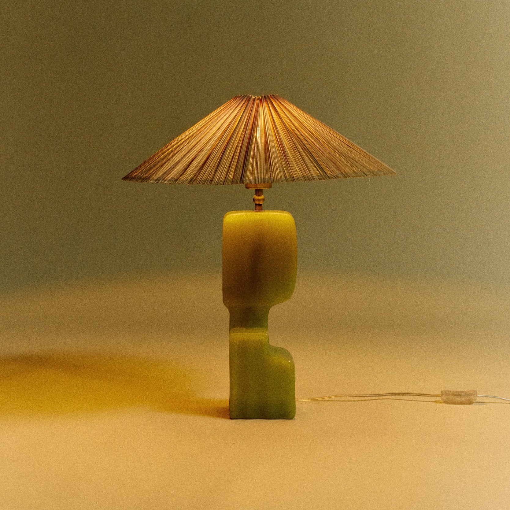 Column Table Lamp (Base Only), Lime
