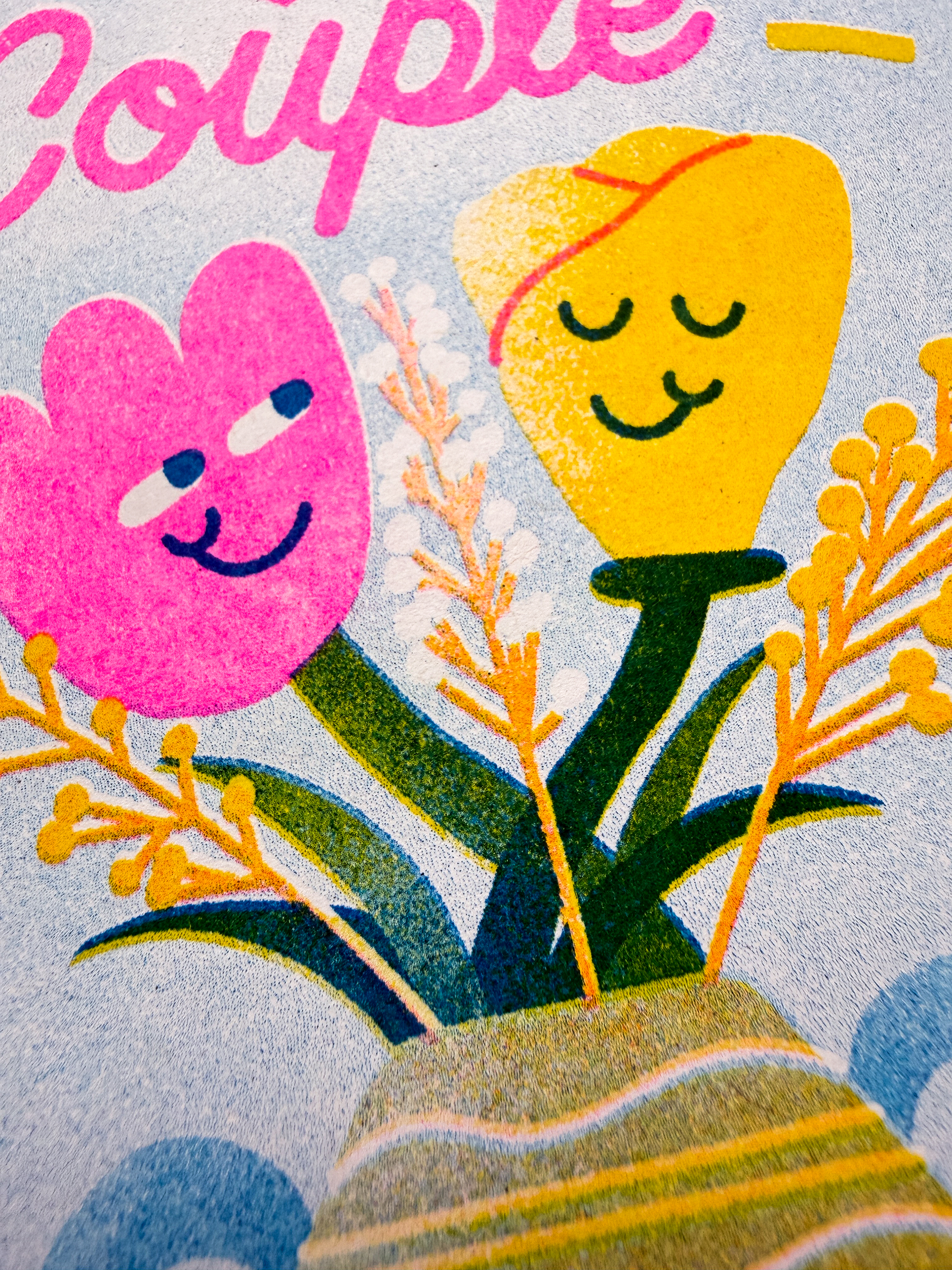 To The Happy Couple Risograph Card