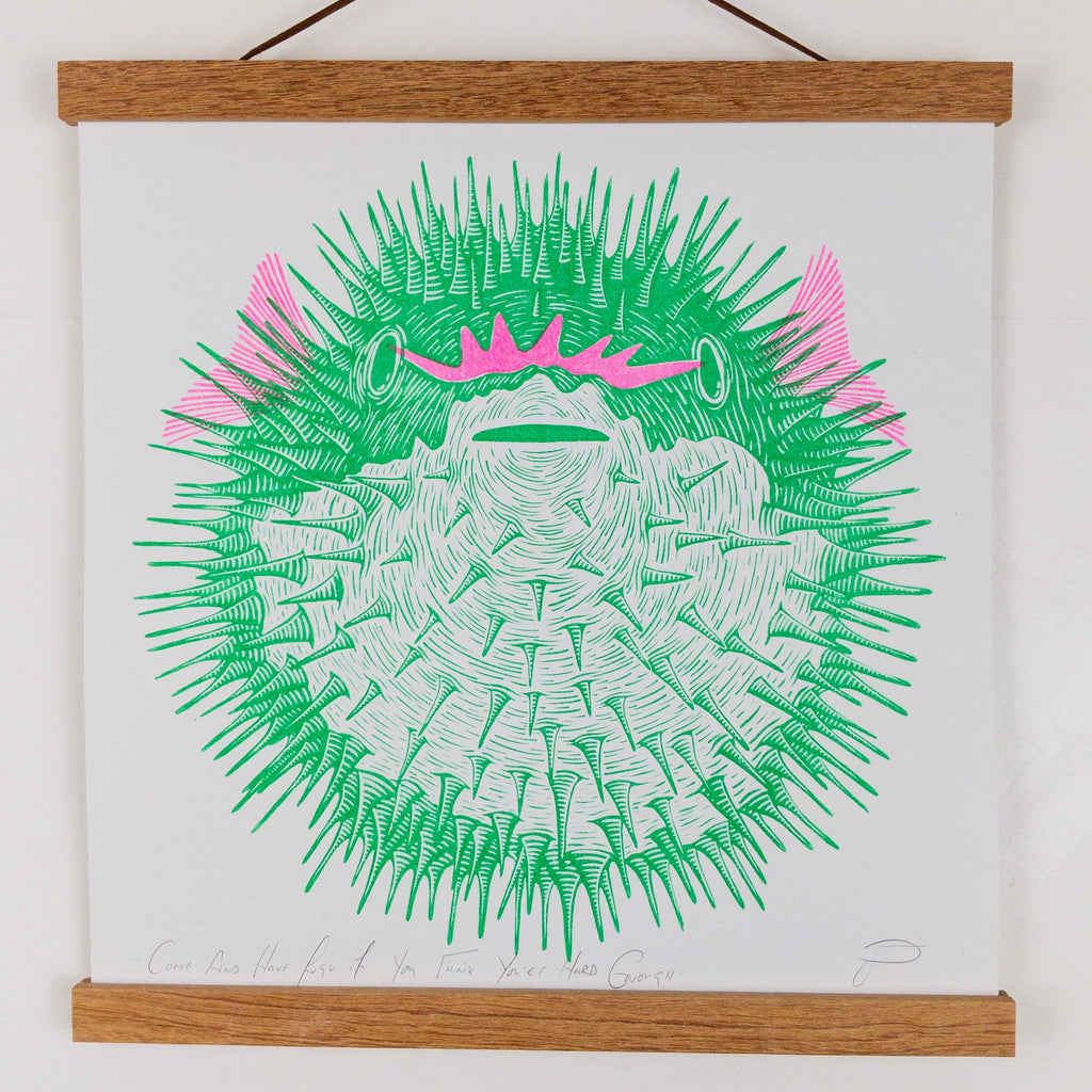 Come And Have Fugu If You Think You’re Hard Enough (unframed)