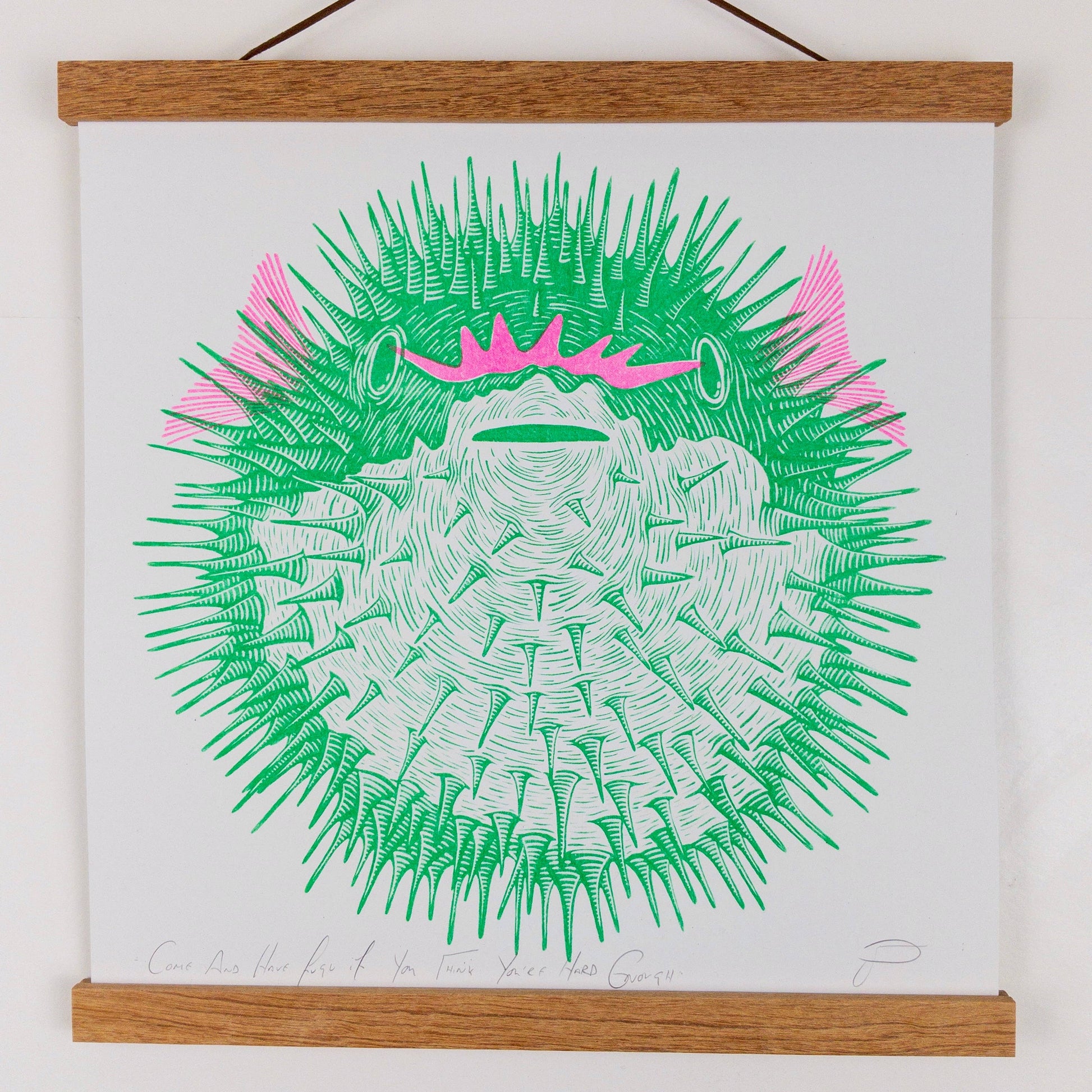 Come And Have Fugu If You Think You’re Hard Enough (unframed)