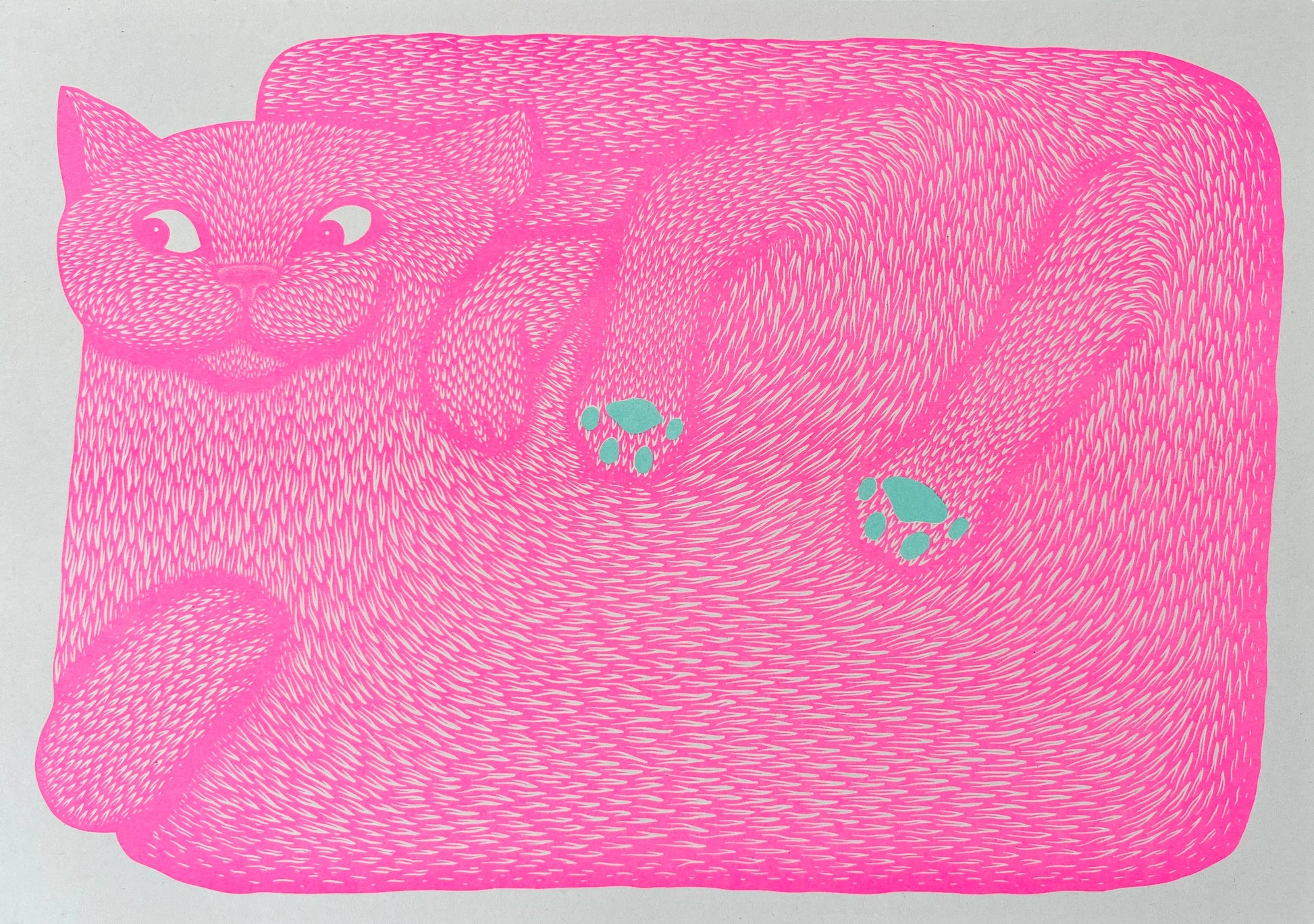 “I’m Just A Paw Boy From A Paw Family” Riso Print (unframed)