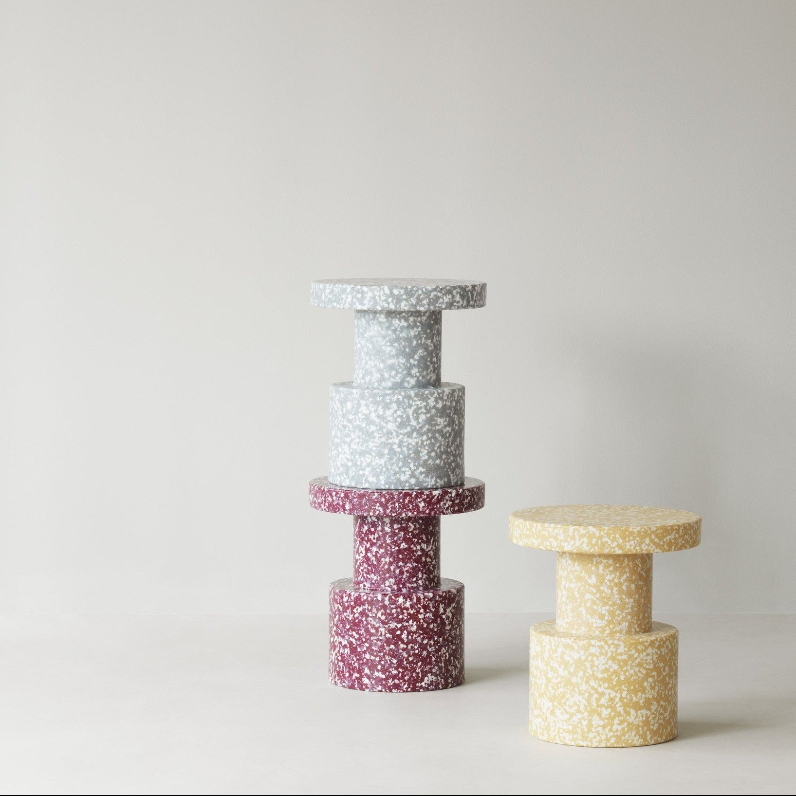 Normann Copenhagen BIT Stool in mustard colour, available from mooch-y in Cardiff