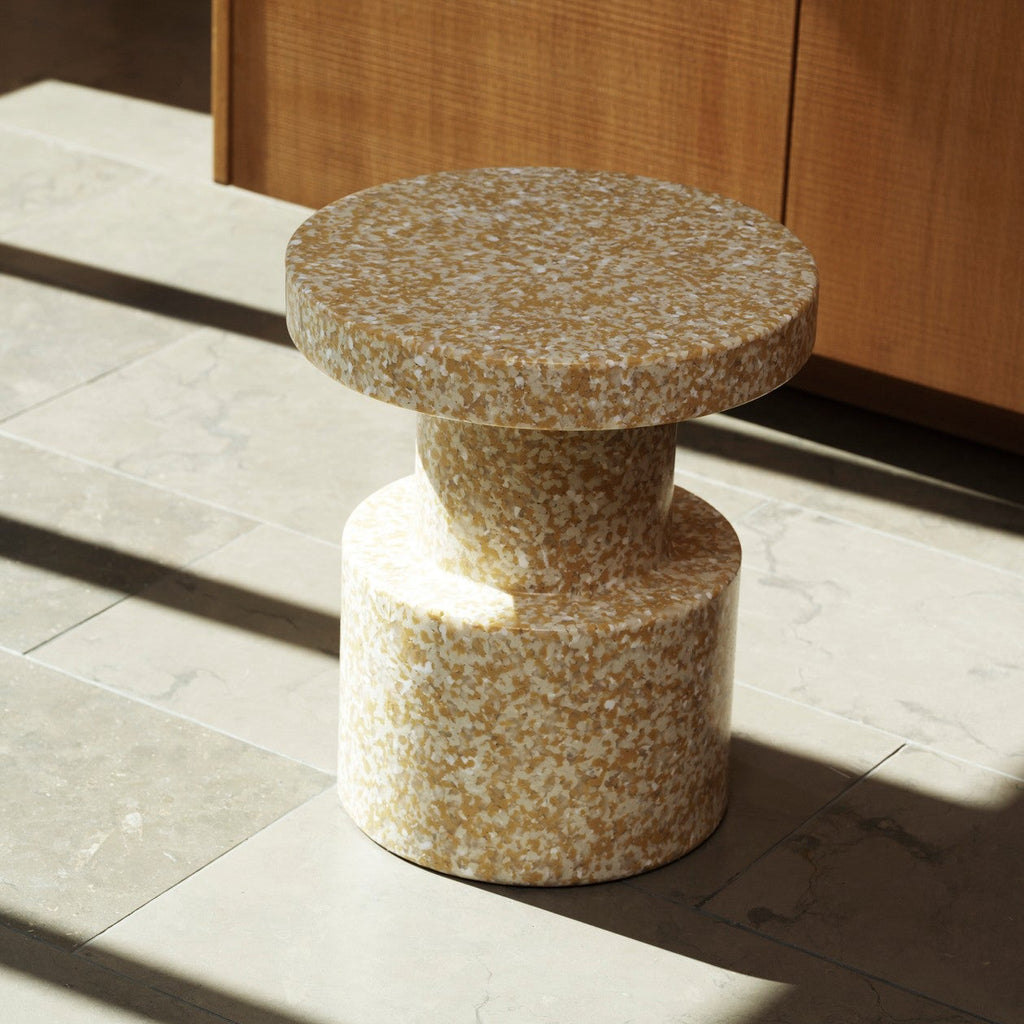 Normann Copenhagen BIT Stool in mustard colour, available from mooch-y in Cardiff
