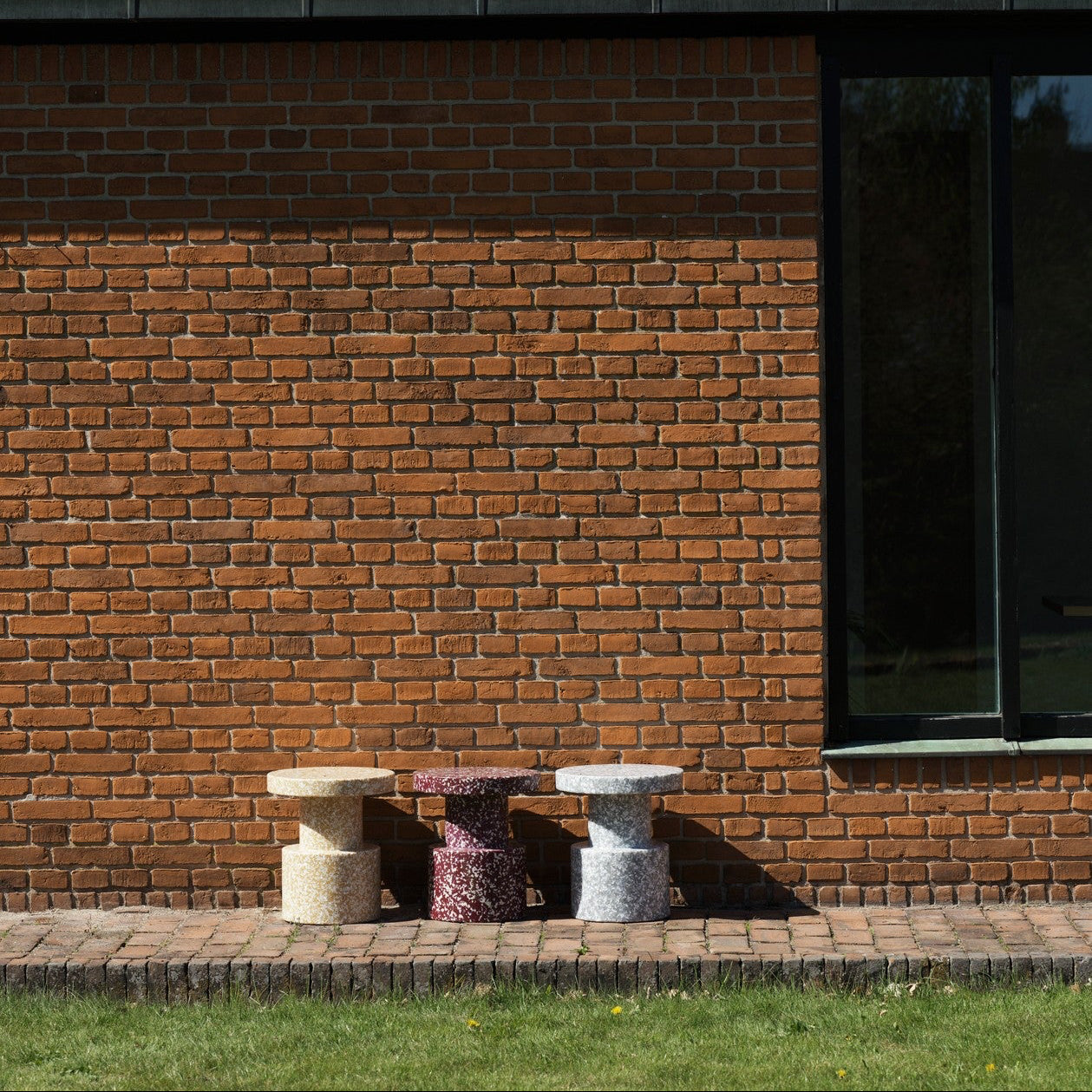 Normann Copenhagen BIT Stool in mustard colour, available from mooch-y in Cardiff