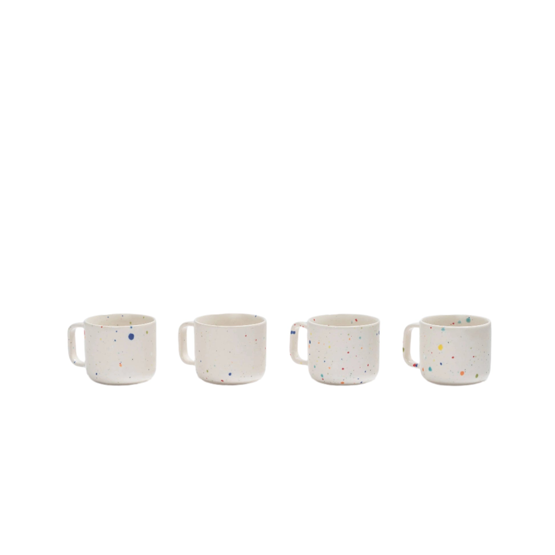 New Party Mug 60ml 4 Pieces Set White