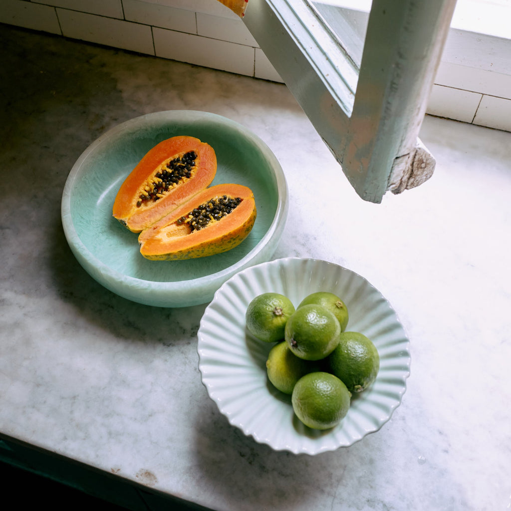 HKLIVING Salad Bowl in Mint, available at mooch-y Design store in Cardiff.