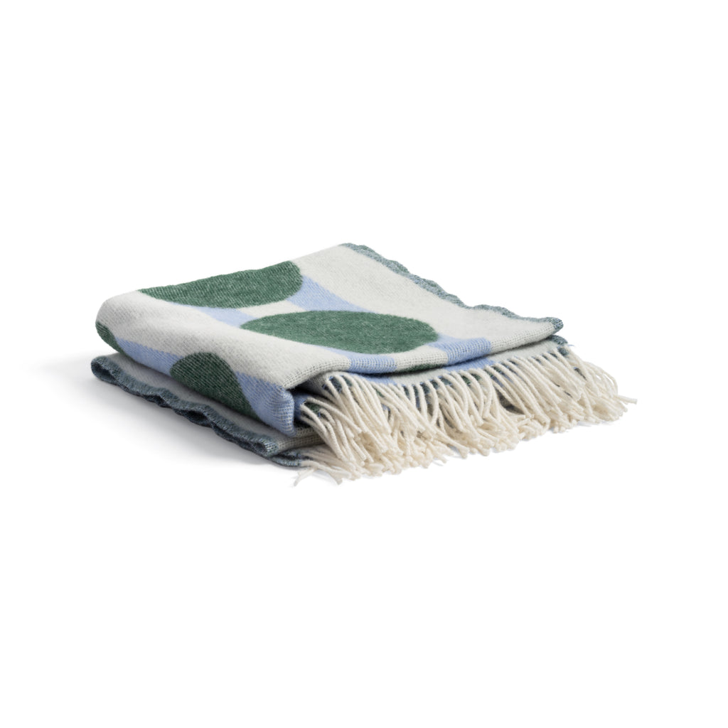 Plaid Patch Dot Throw