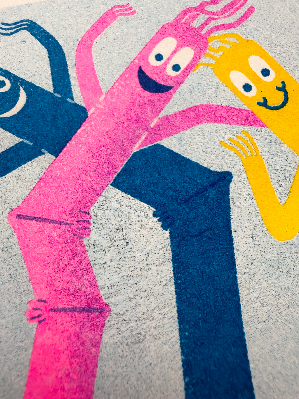 It's Your Birthday Throw Some Shapes Risograph card