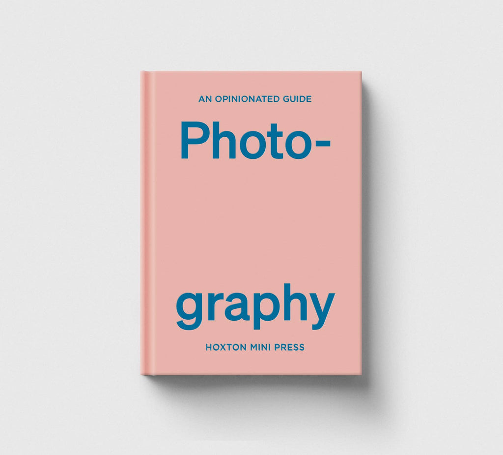 Book titled 'Photography' by Hoxton Mini Press on a light gray background