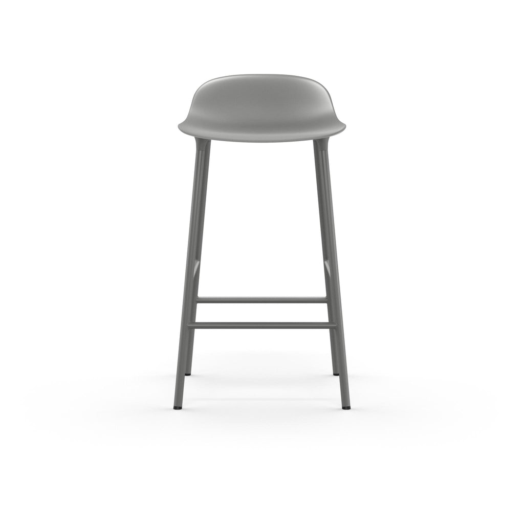 Gray bar stool on a white background