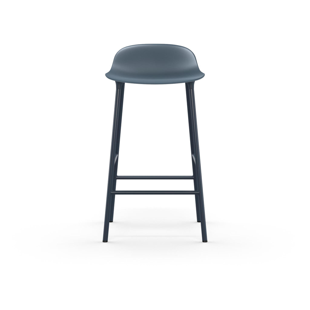 Dark gray bar stool on a white background