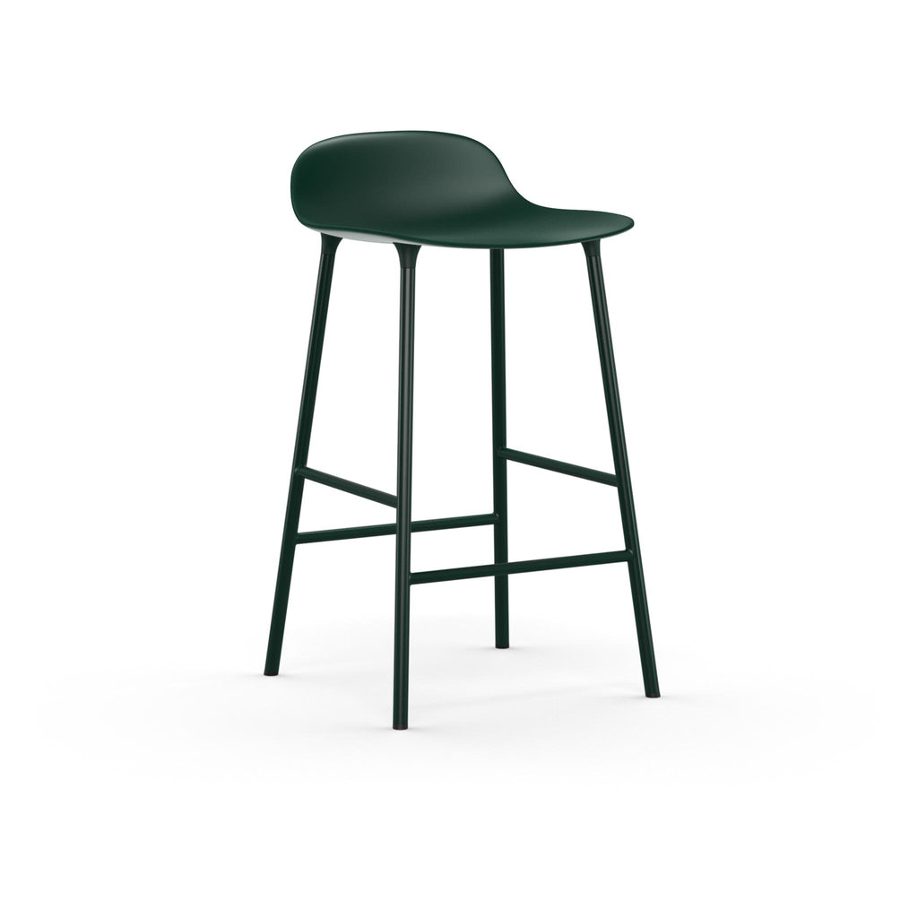 Green bar stool on a white background