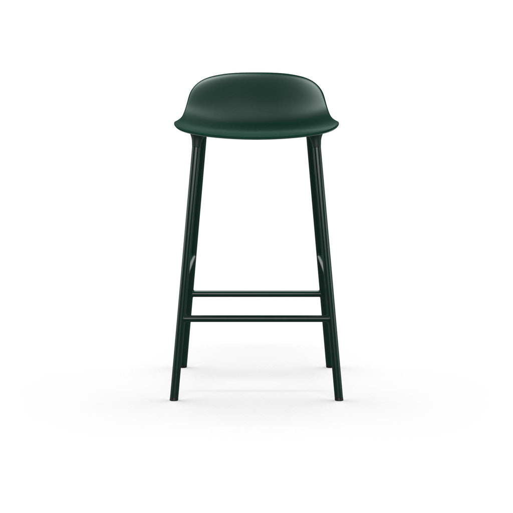 Green bar stool on a white background