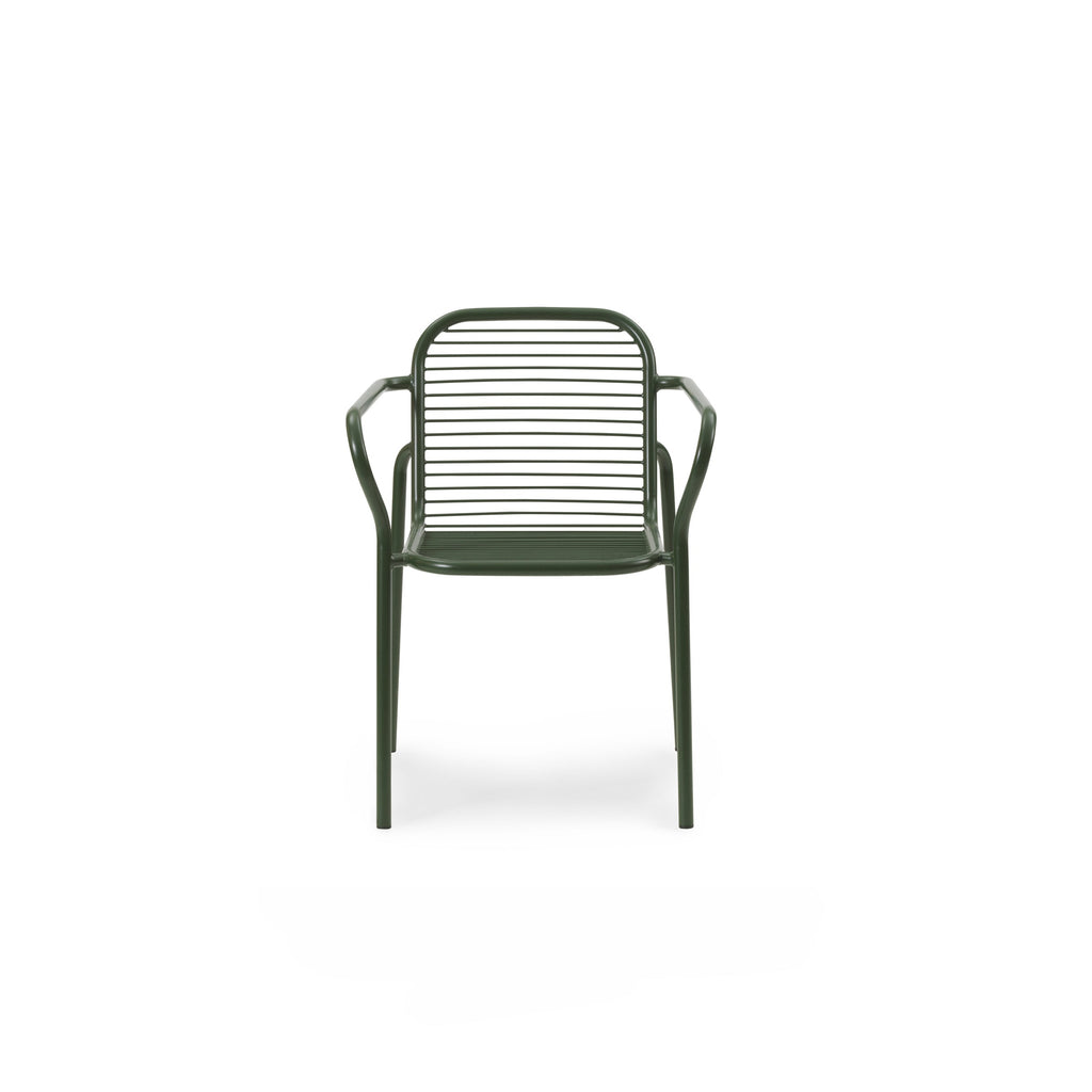 Green chair on a white background