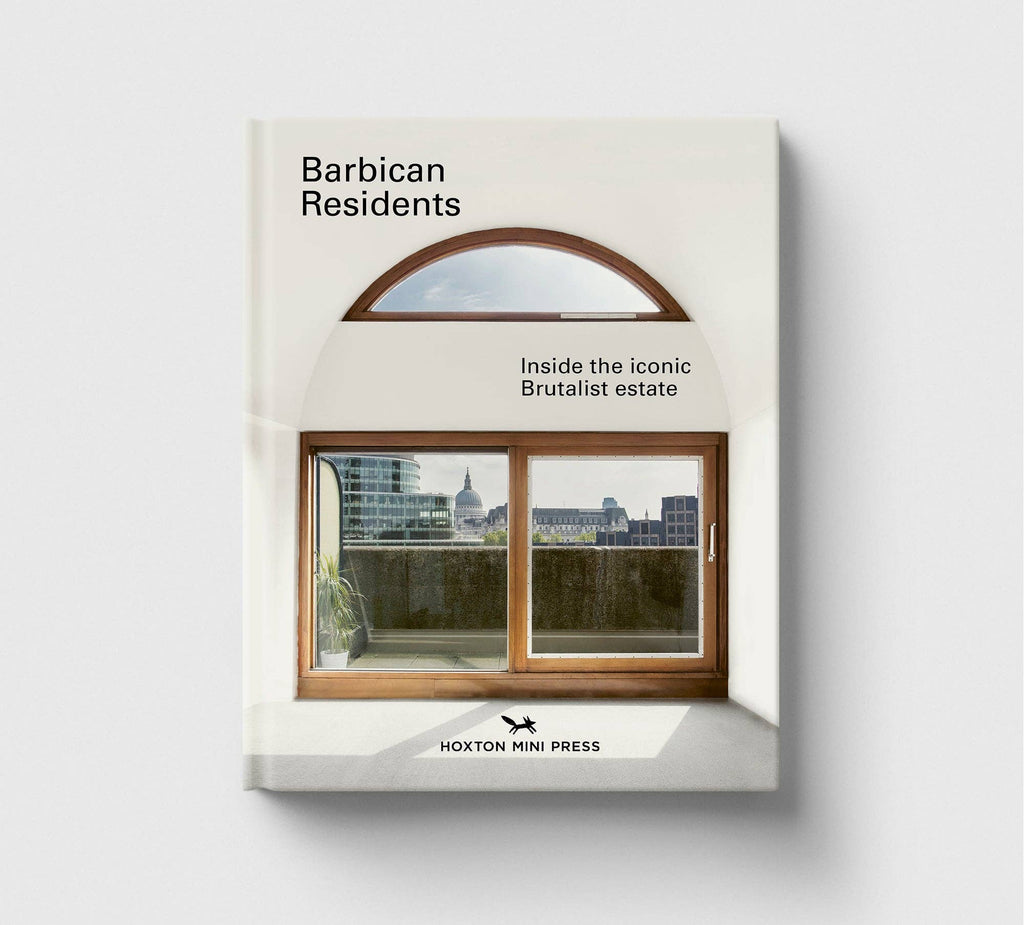 Book titled 'Barbican Residents' by Hoxton Mini Press on a white background