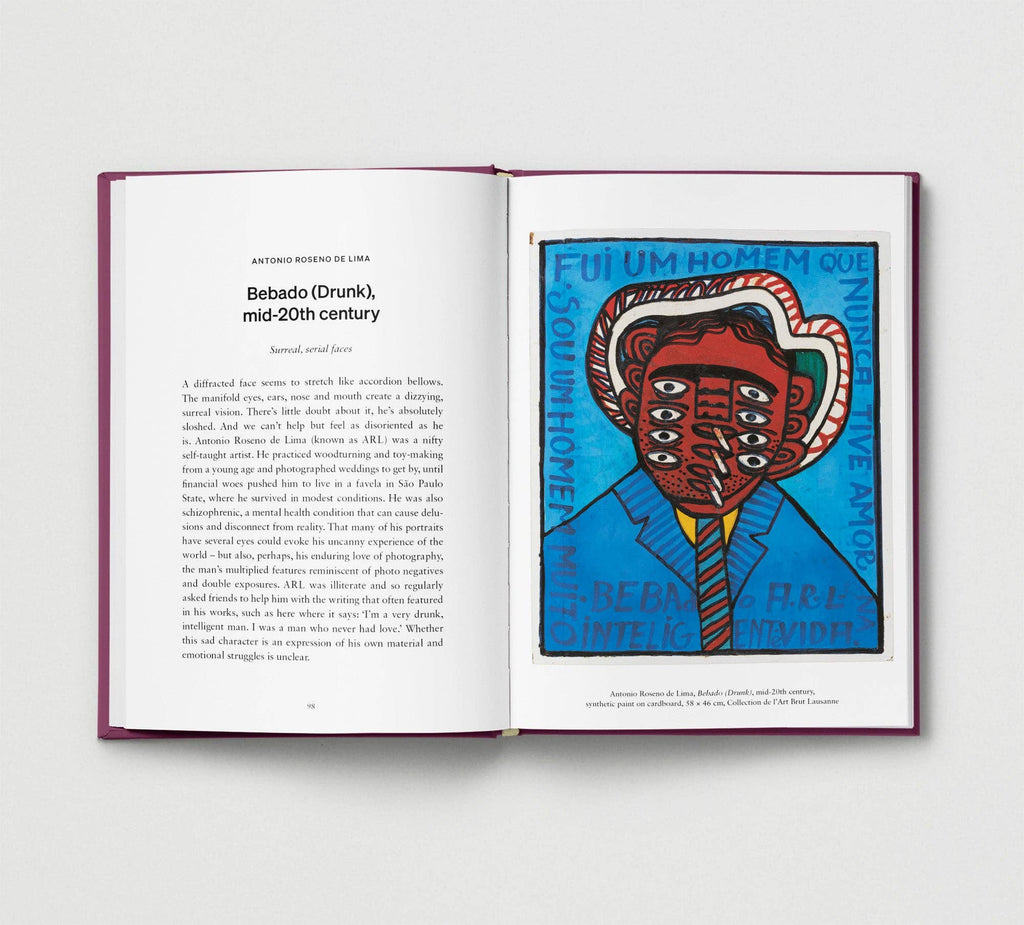 Open book with text and a colorful illustration on a white background