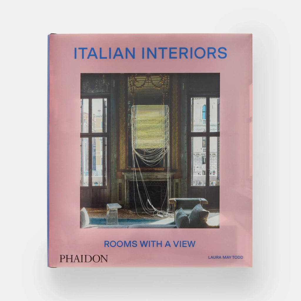 Book cover of 'Italian Interiors: Rooms with a View' by Phaidon on a white background