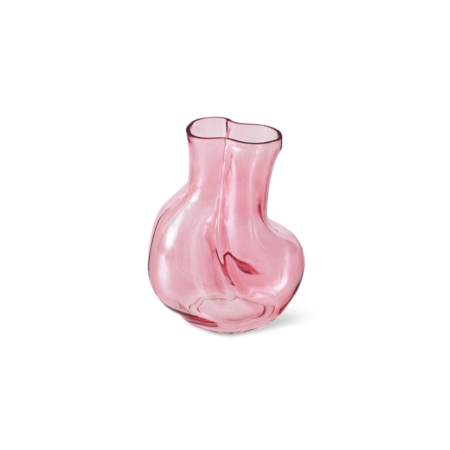 Gleam Glass Vase, Rose