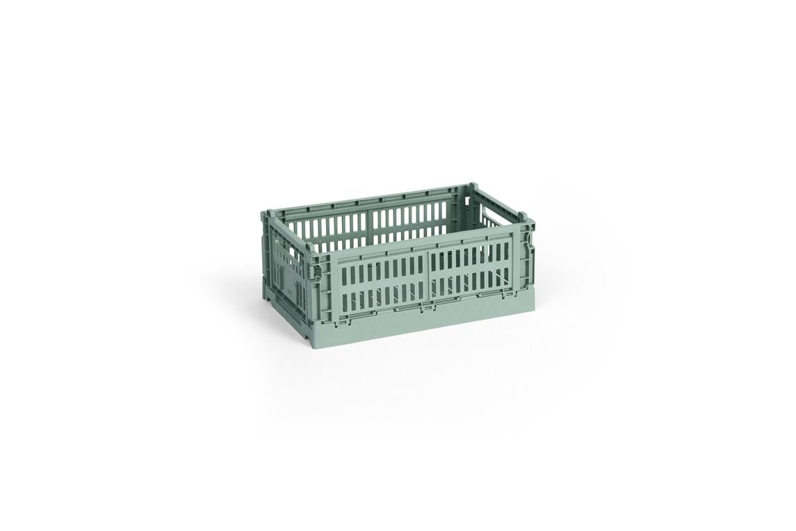 Green crate on a white background
