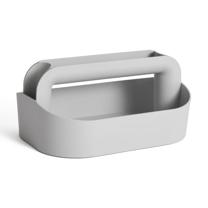 Grey toolbox on white background