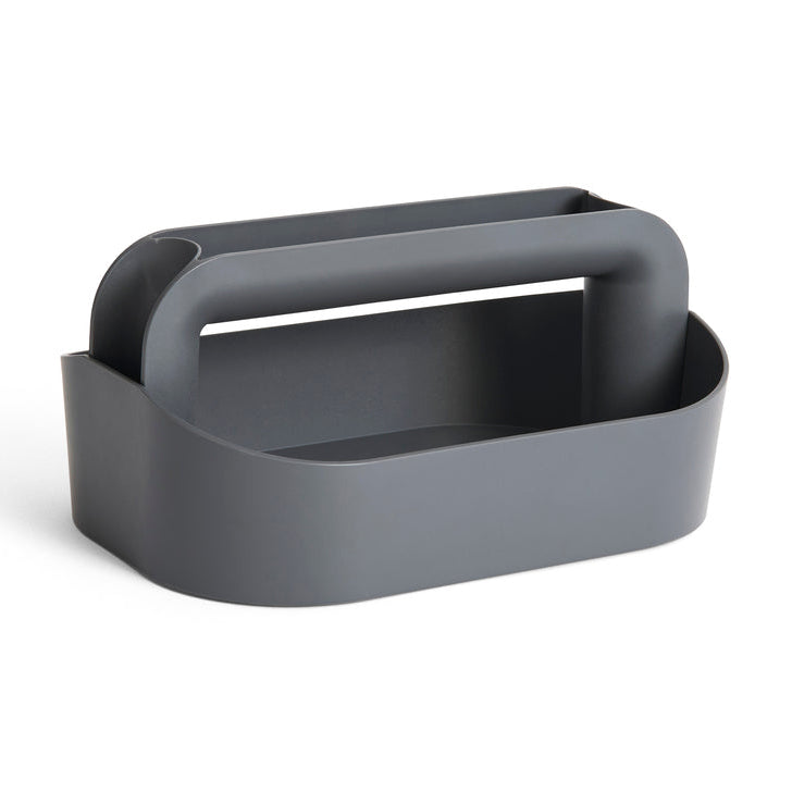 Dark grey toolbox on white background
