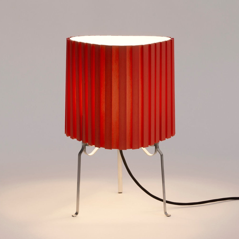 HAY Canelé Lamp in Tomato Red on white background, available at mooch-y