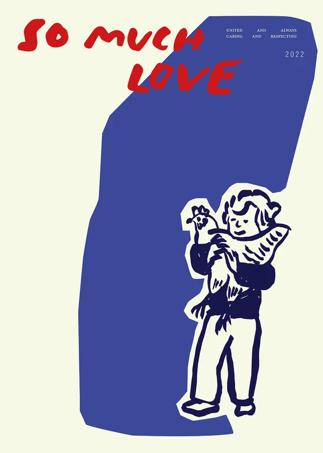 So Much Love Chickens (No Frame)