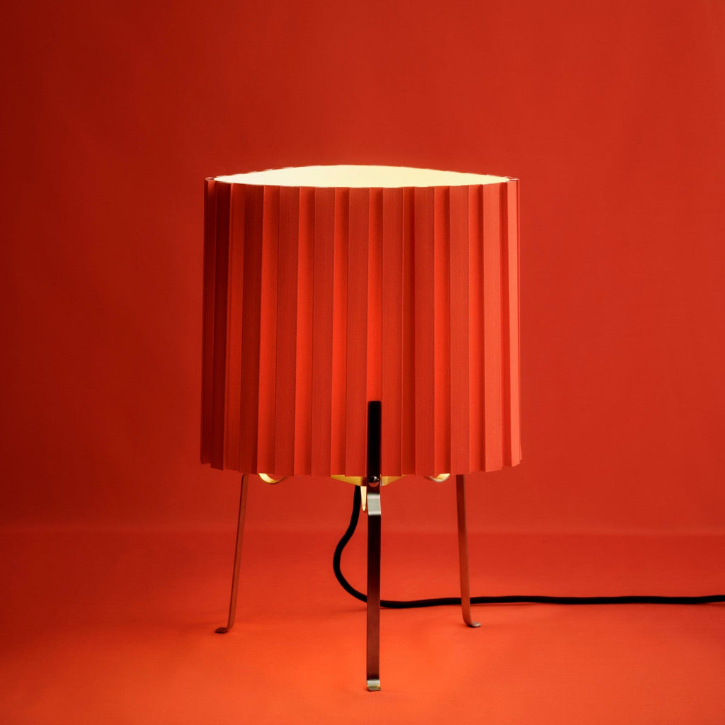 HAY Canelé Lamp in Tomato Red on white background, available at mooch-y