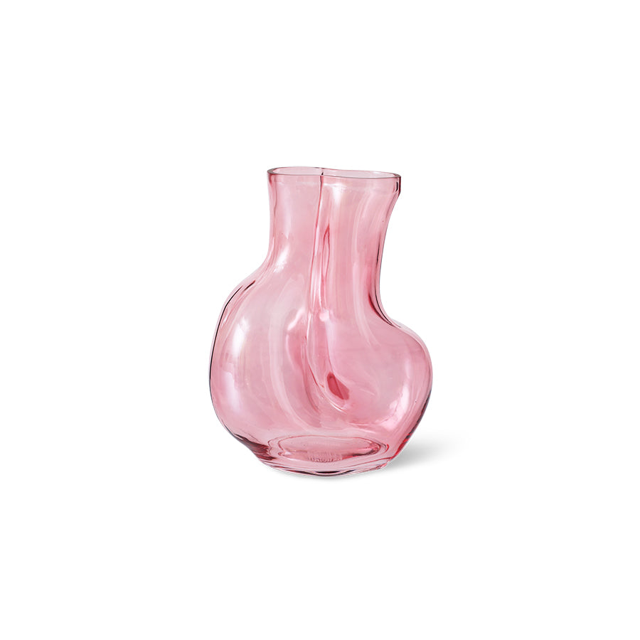 Gleam Glass Vase, Rose