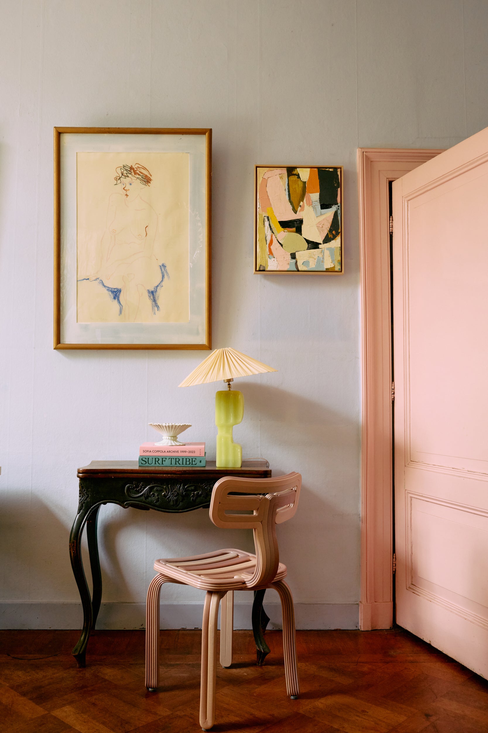 Column Table Lamp (Base Only), Lime