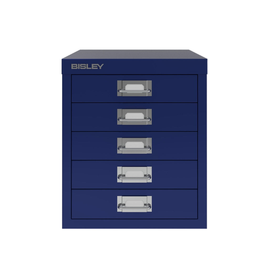 Blue Bisley drawer unit on a white background