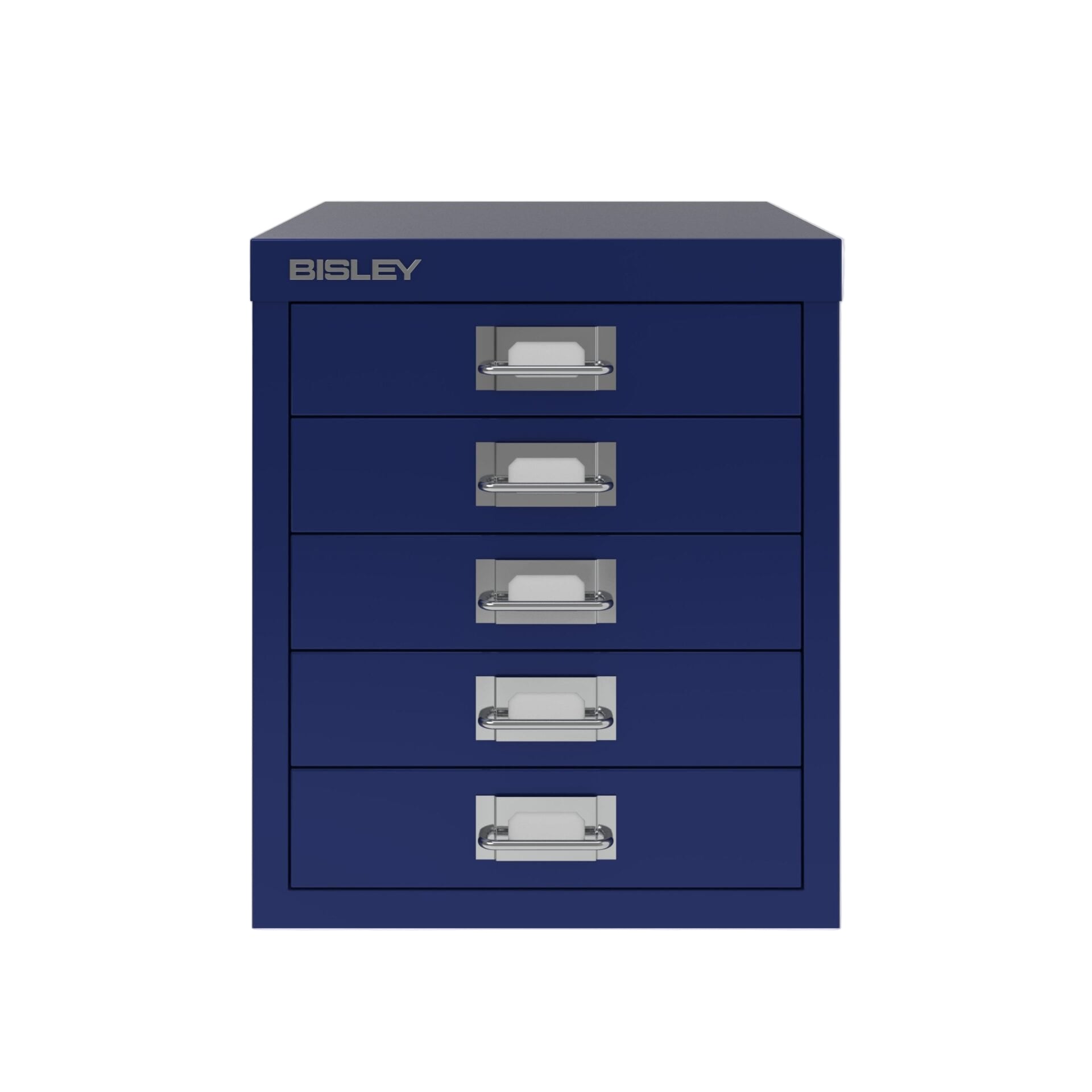 Blue Bisley drawer unit on a white background
