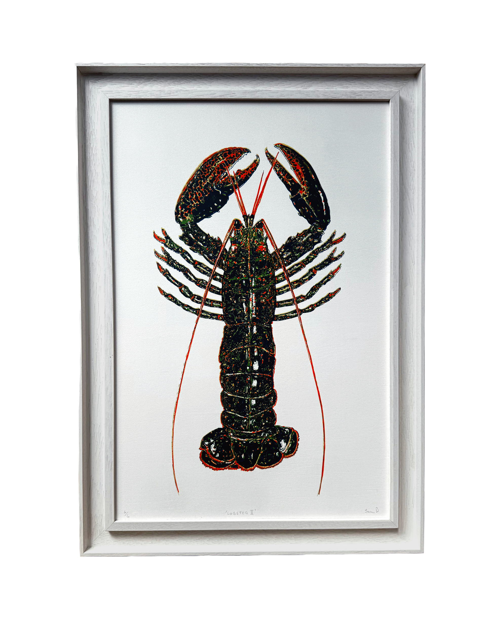 'Lobster' 13 Colour Screen Print by Jason Davies