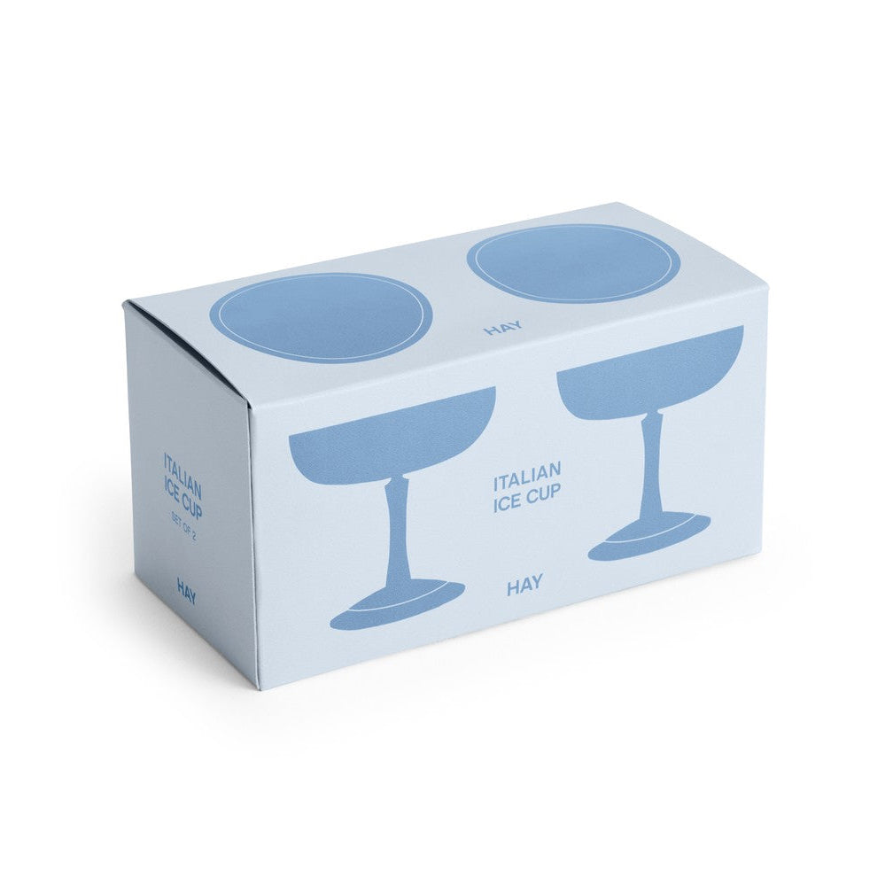 HAY Italian Ice Cup Stainless Steel Set of 2 Gift Box