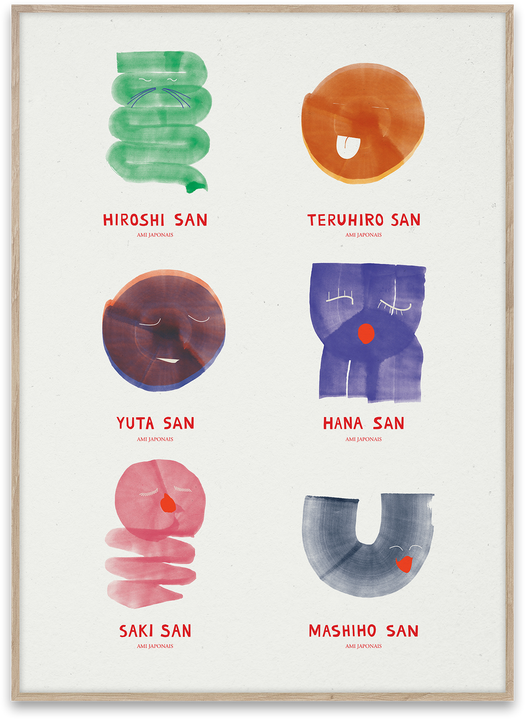 Amis Japonais Print (No Frame)