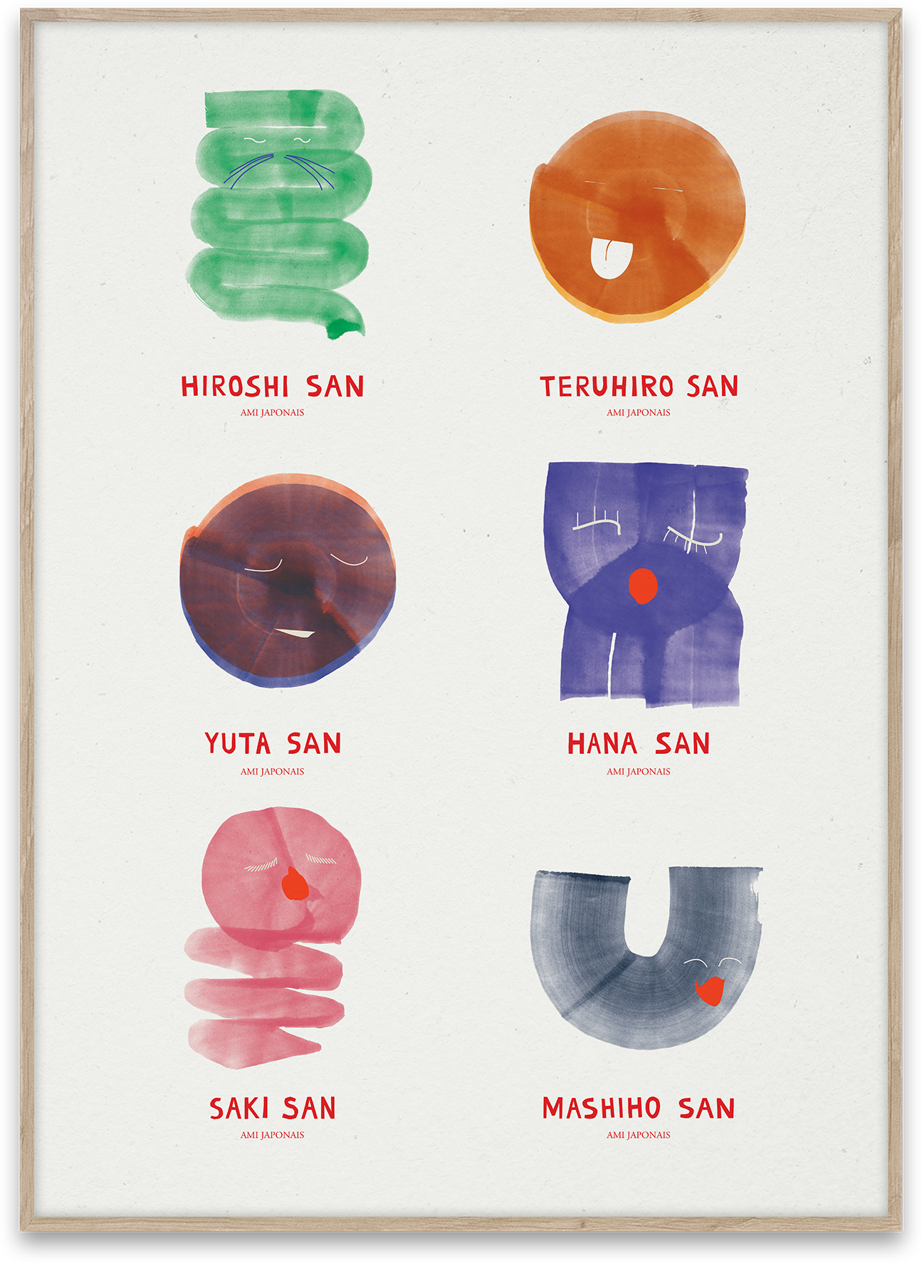 Amis Japonais Print (No Frame)