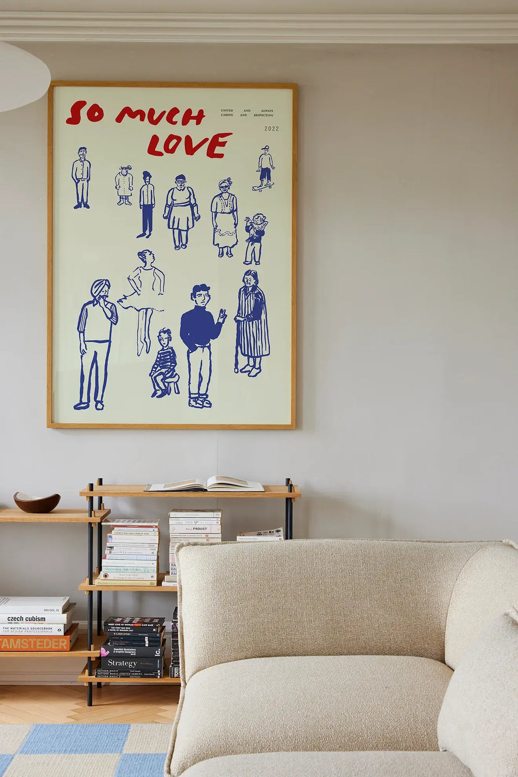 So Much Love Print & Oak Frame - 70 x 100cm