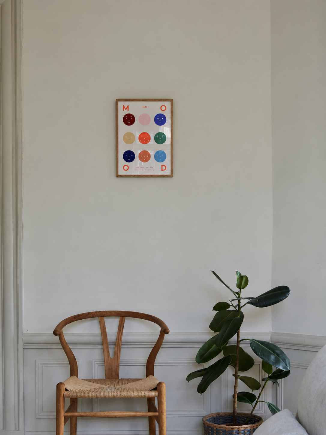 Nine Moods Print & Oak Frame - A4