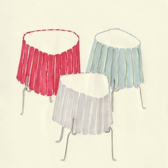 HAY Canelé Lamp in Tomato Red on white background, available at mooch-y