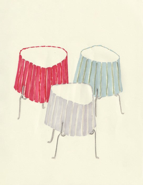 Canelé Table Lamp - Soft Blue