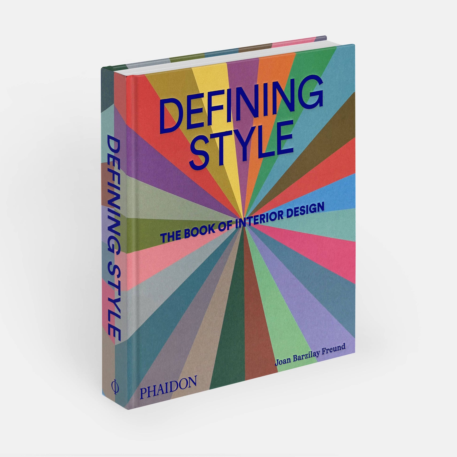 Book titled 'Defining Style: The Book of Interior Design' by Phaidon on a white background