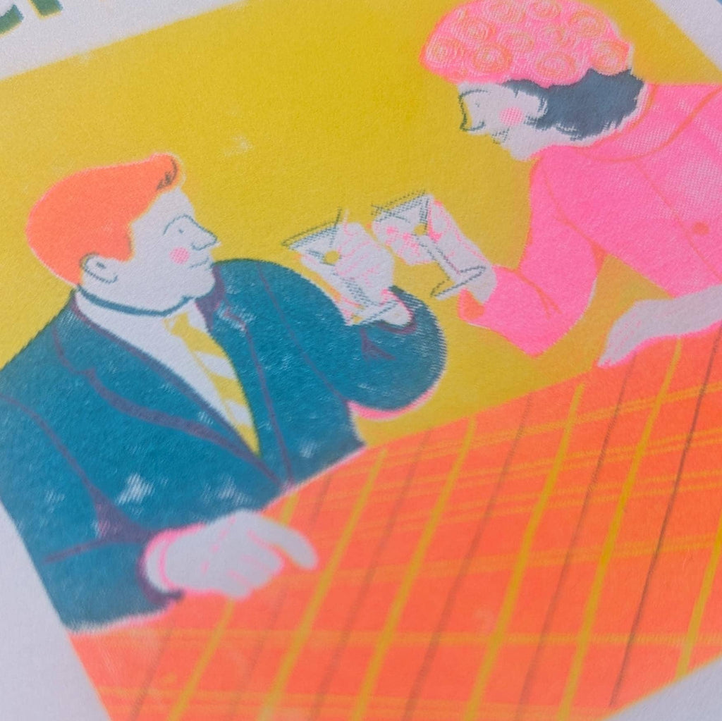 Iechyd da Risograph Greeting Card