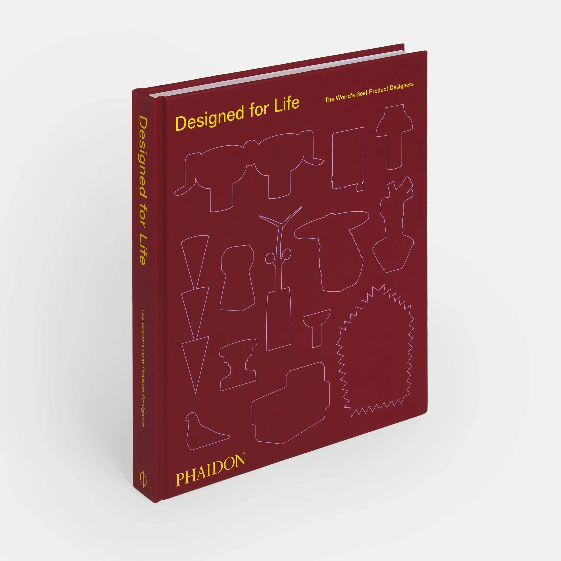 Book titled 'Designed for Life' by Phaidon on a white background
