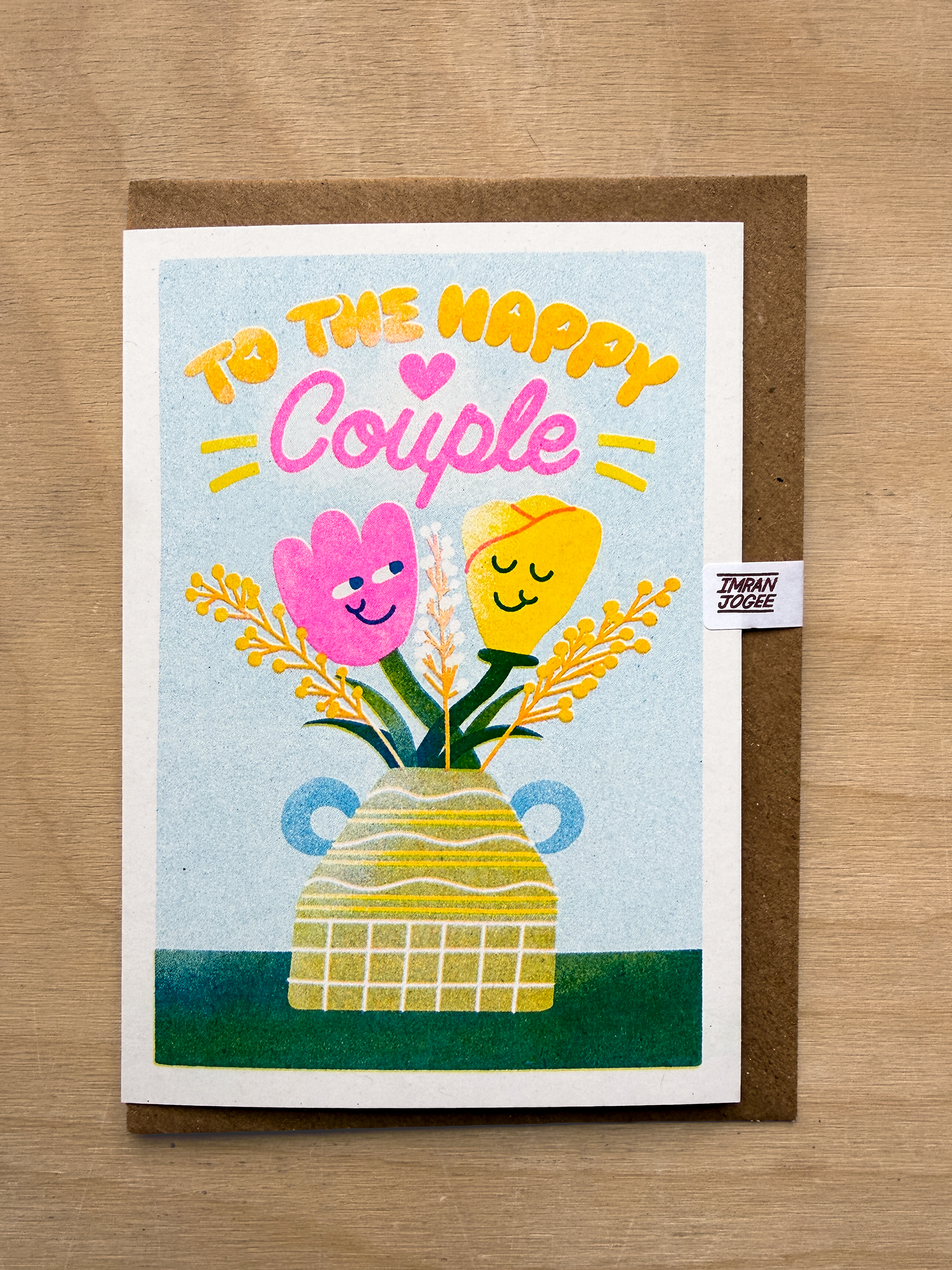 To The Happy Couple Risograph Card